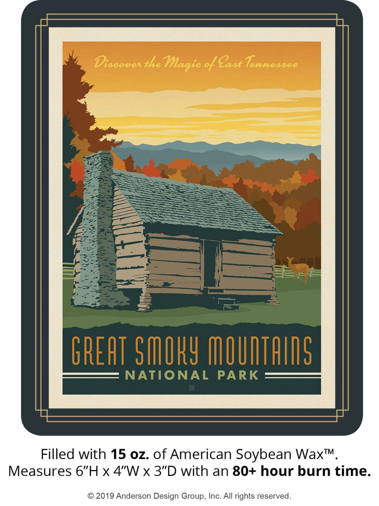 Great Smoky Mountains Keepsake Jar: Cabin - De-lightful Destinations