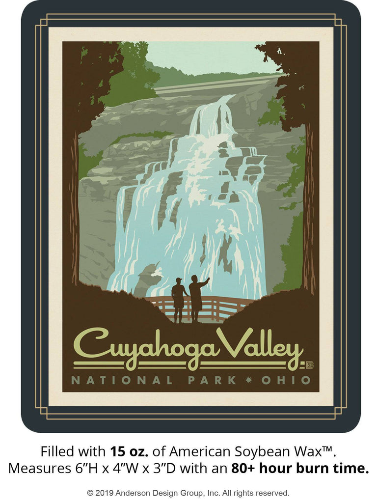 Cuyahoga Valley Keepsake Jar: Brandywine Falls - De-lightful Destinations